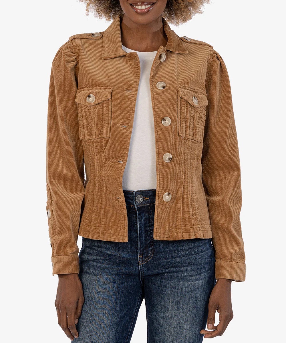 Kyra Corduroy Jacket Camel BEAUTIFUL LIFE CLOTHING